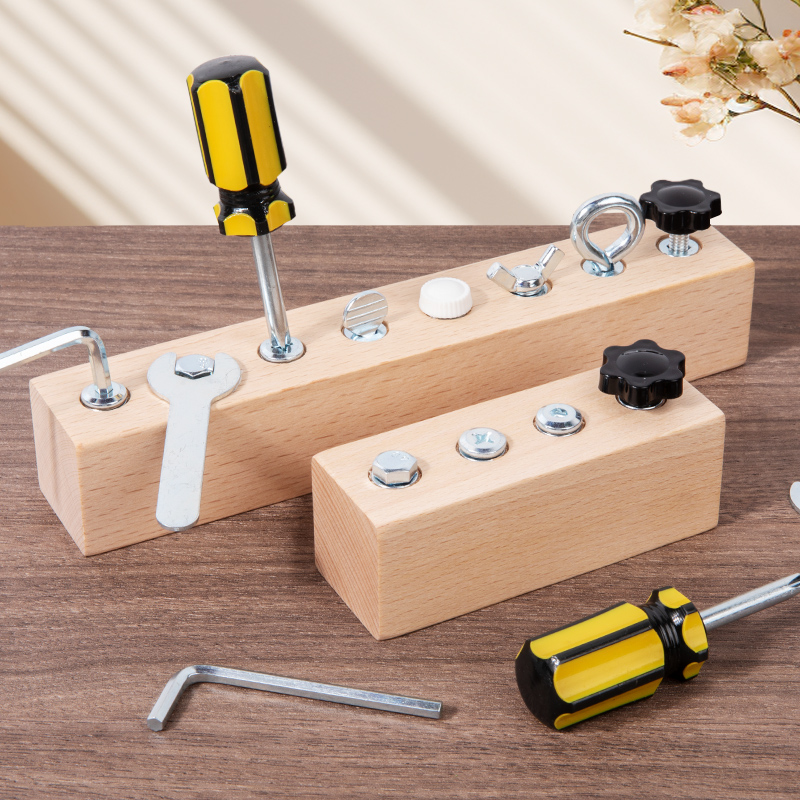 Power Tools Skills - لعبة تفكيك البراغي والصواميل الخشبية للأطفال