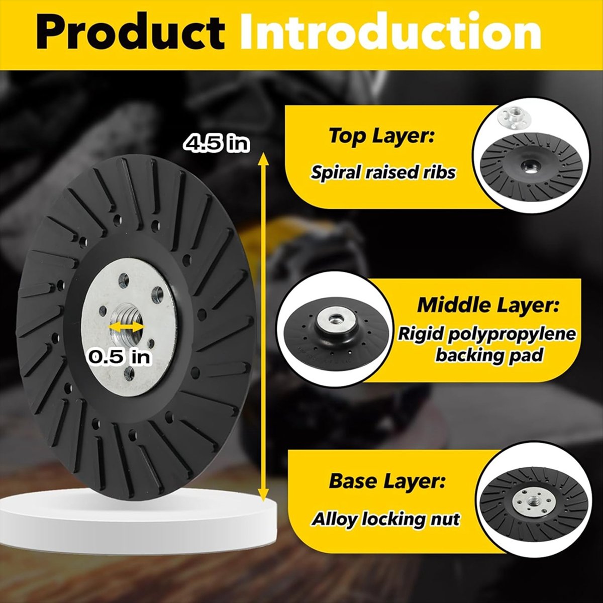 Angle Grinder 4.5 - Y1044A J~ (عبوة من قطعتين) قاعدة