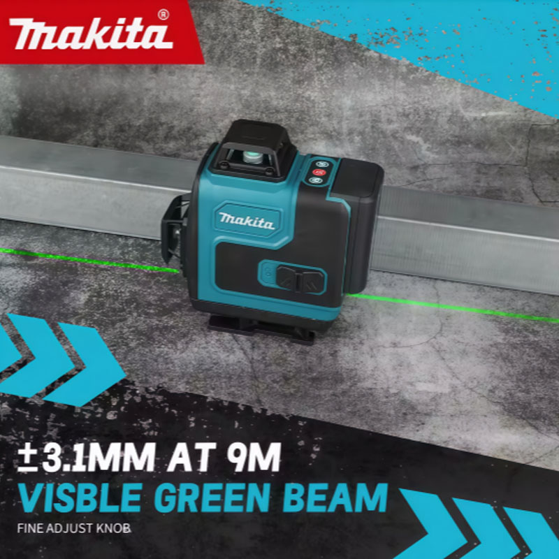 Power Tools That Are Green - ماكيتا جهاز تسوية بالليزر الأخضر عالي