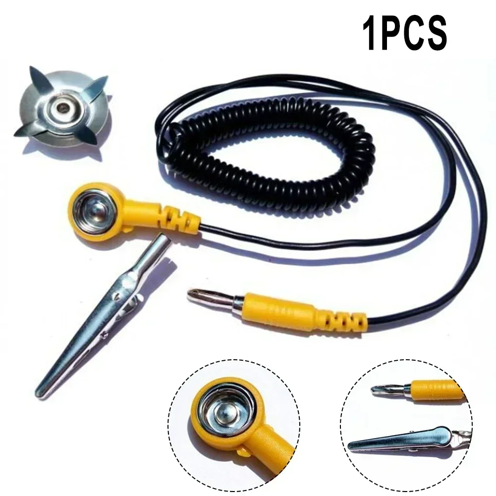 1 قطعة ESD سلك أرضي مكافحة ساك - مراجعة Power Tools Yellow And Black وسعره